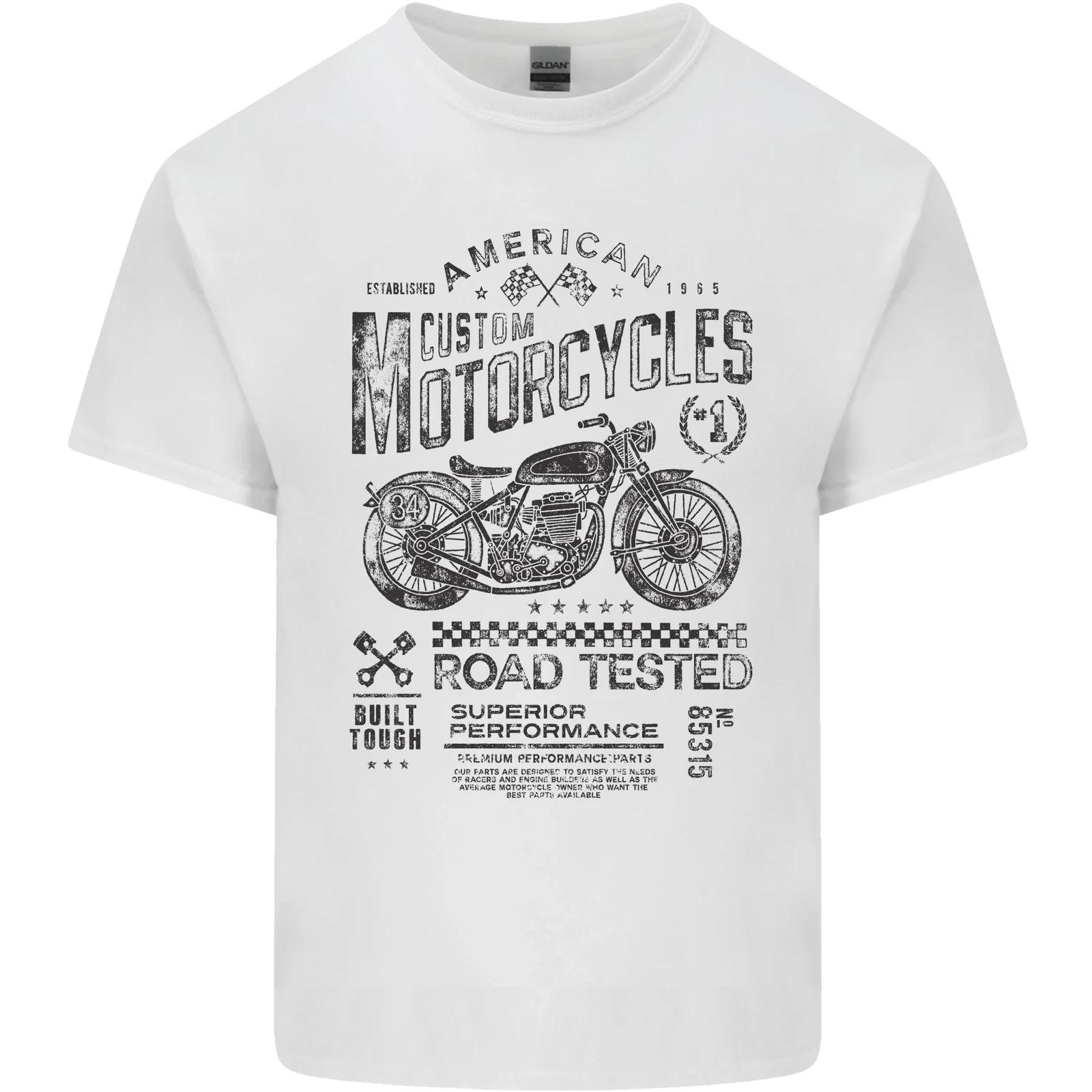 American Custom Motorbike Biker Motorcycle Kids T-Shirt Childrens 2XL