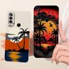 For Honor 10i HRY-LX1T Fashion Dusk Beach Painting Phone Case For Honor 10i Soft Silicone Shockproof Cases Bumpers
