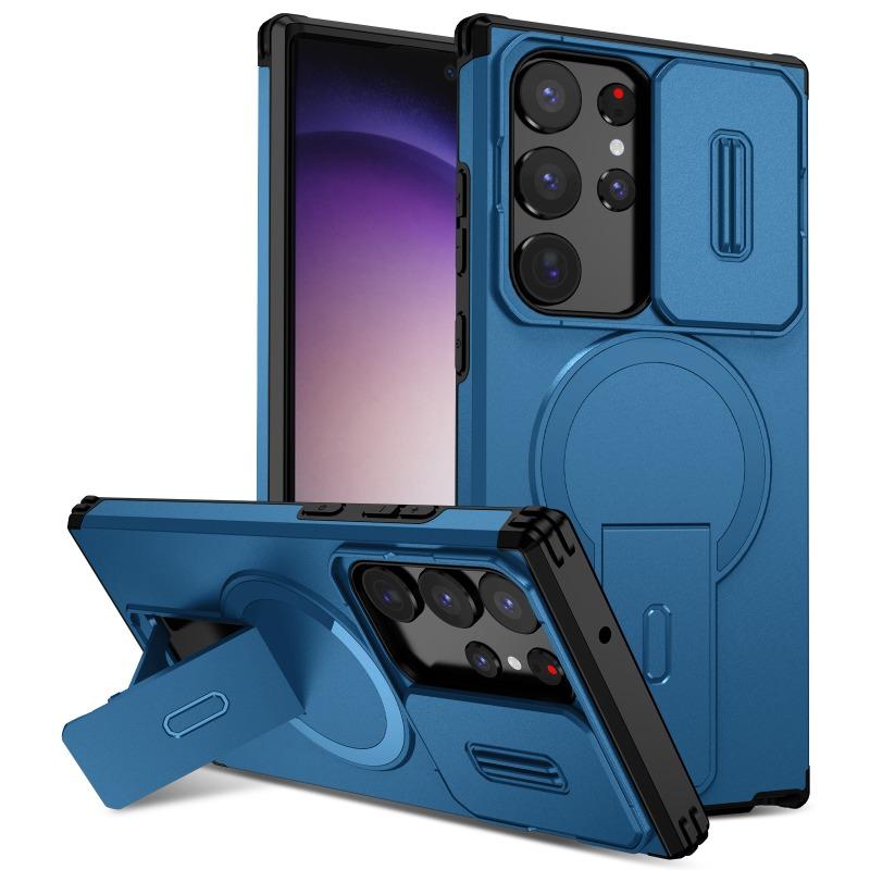 Shockproof Case for Samsung Galaxy S26 Ultra 5G Sliding Camera Magnetic Hard Funda Samsung S25 Edge S24 FE S 26 25 Plus 24 Coque