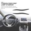 Rote Augenbrauen-Abdeckung, Carbon-Faser-Augenlid-Augenbrauen-Aufkleber, Abdeckung, Rostschutz-Augenbrauen-Dekoration für Lexus IS250 IS300 IS350