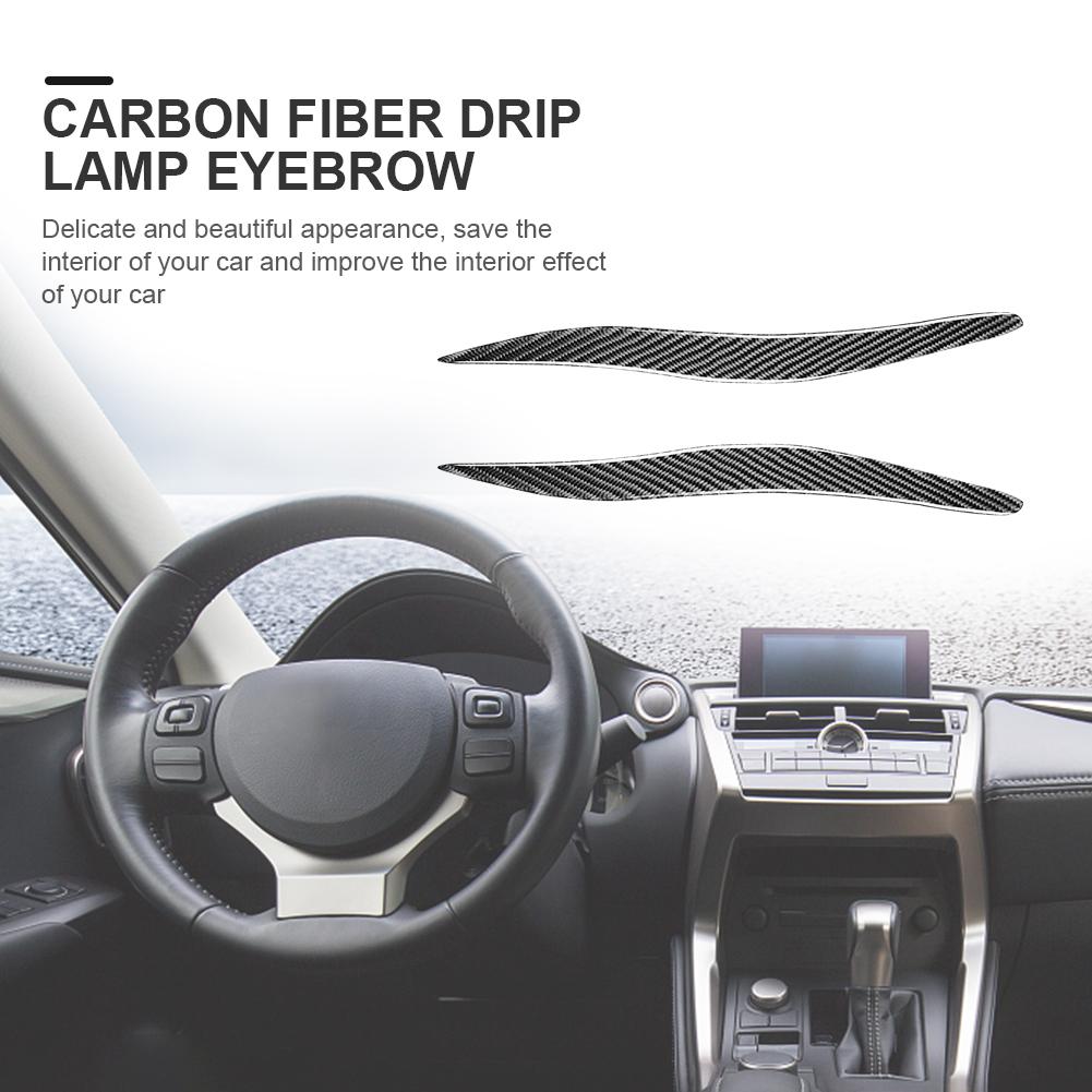 Rote Augenbrauen-Abdeckung, Carbon-Faser-Augenlid-Augenbrauen-Aufkleber, Abdeckung, Rostschutz-Augenbrauen-Dekoration für Lexus IS250 IS300 IS350