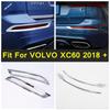 Chrome Auto Accessories Exterior Rear Tail Fog Lights Lamp Eyelid Eyebrow Decor Stripes Cover Trim For VOLVO XC60 2018 - 2026
