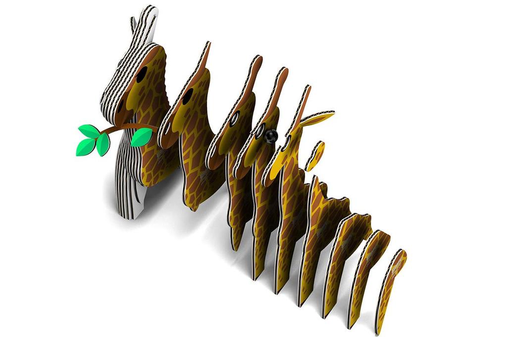 EUGY Giraffe Paper Puzzle - A fun educational toy for elementary school boys and girls, as well as adults, making it a great gift.