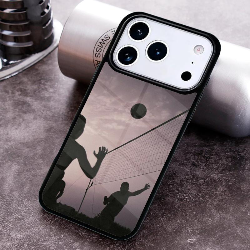 Volleyball Painted Phone Case For iPhone 17,16e,15,14,13,12,11,Mini,Pro,MAX soft Silicone Cover
