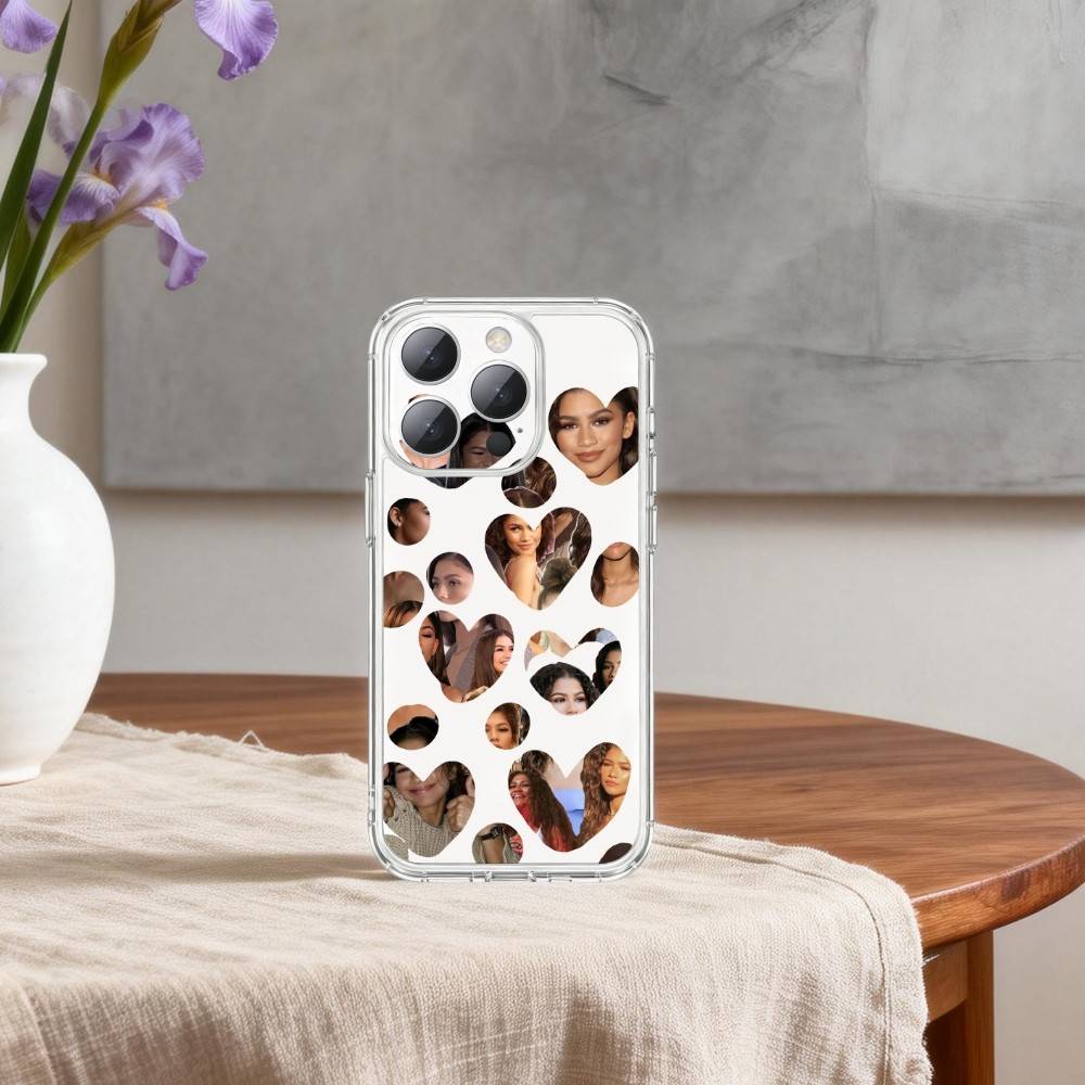 futuristic-chic Zendaya Actress Phone Case For iPhone 17 16 15 14 13 12 11 Mini Pro Max Plus Transparent Cover