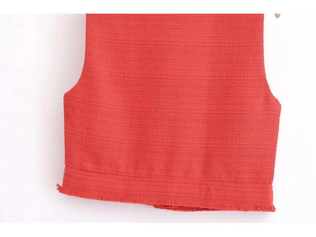 2025 Spring Women's European-American Style Sleeveless Knit Vest & Pleated Skirt Set