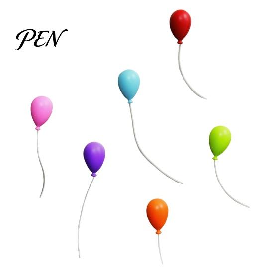 Magnetic Notes Holder 6Pcs/Set 3D Balloon Refrigerator Magnet, Shape Memo Photo Decorative Fridge Magnets Magnet for Whiteboard Locker Door Set