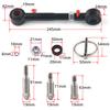 2.5"- 6" Front Sway Bar Links Quicker Disconnect System Kit for Jeep Wrangler JK 2007-2018 Adjustable Upgrade Swaybar Lifts