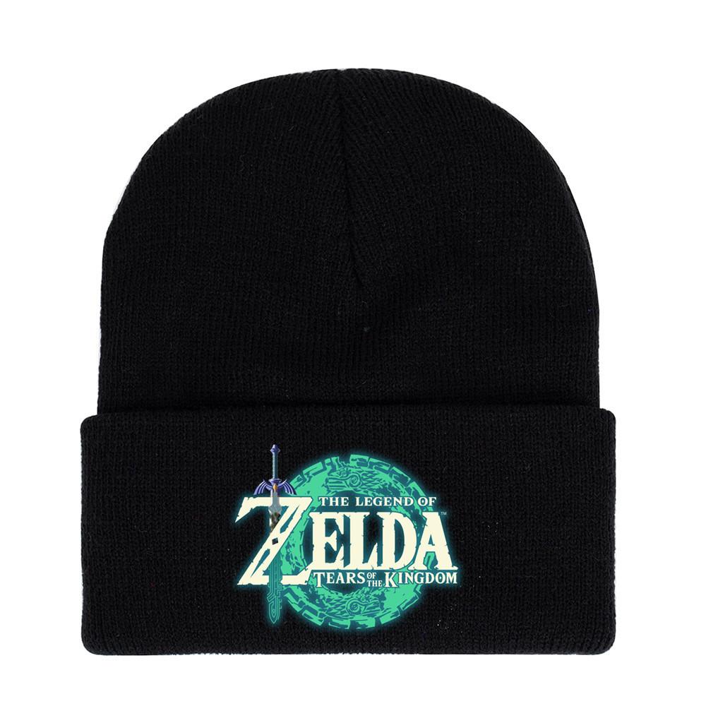 Of Legend Zelda Printed Knit Hat With Ear Protection For Game Enthusiasts