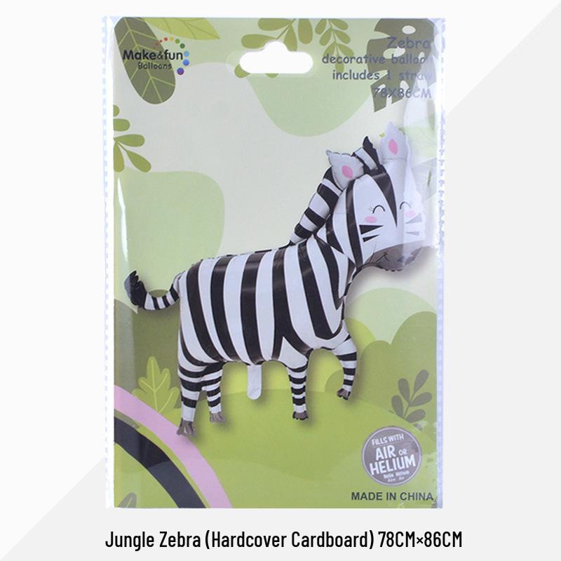 Decorațiuni Petrecere de Ziua Animalelor din Junglă: Set de Baloane Folie Iepure și Leu