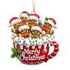 Gingerbread Man Christmas Ornament Resin Hanging Decor for Tree & Home Festive Cookie Figurine for Xmas Decorations