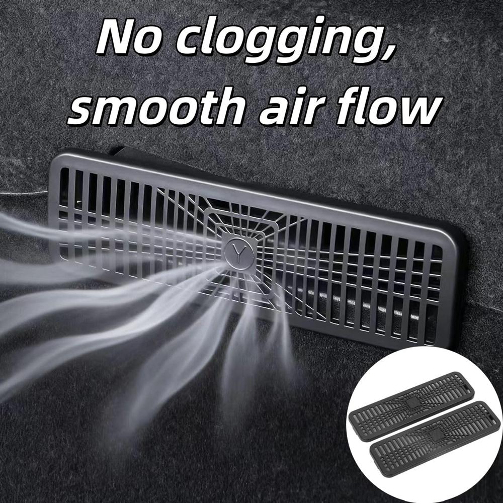 Underseat Air Conditioning Cover for Tesla Model Y Juniper Model 3 2025 2026 Under Seat Protection Air Vent Grill Car Decoration