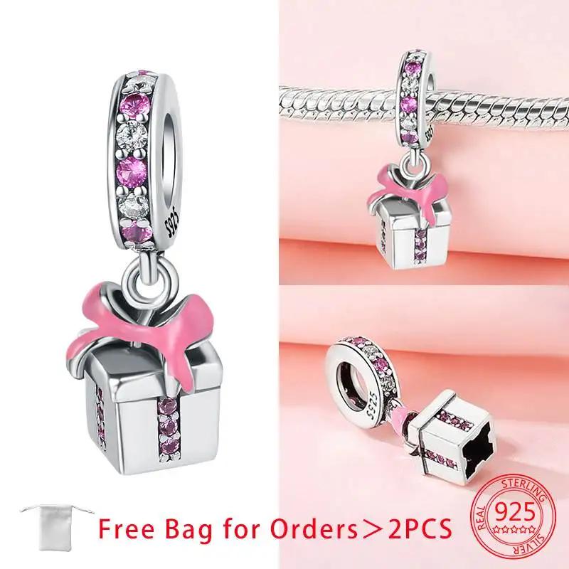 Charms Christmas Series Christmas Hat Socks Bell Snowman Copper Beads Pendant Women Original Bracelet Diy Christmas Gift