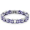 Stainless Steel Waterproof Anti Non Tarnish Personalized Hip Hop Fine Fashion Jewelry Punk Men's Biker Chain Bracelet