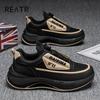 Chunky Sneaker Plus Size 45 Men Designer Sport Shoes Fashi Casual Leather Fabric Height Increased Flat Platform Shoes