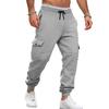 Men's Joggers Pants Loose Drawstring Long Pants Men Multi-pocket Sweatpants Casual Cargo Trousers for Men Fitness