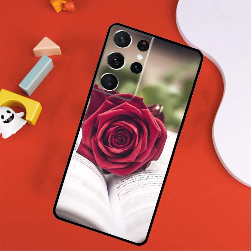 

Красная Роза Чехол для Телефона Для Samsung Galaxy S25 Ultra S9 S10 S20 FE S21 S22 S23 S24 Plus S24 Ultra Обложка Galaxy S22Ultra