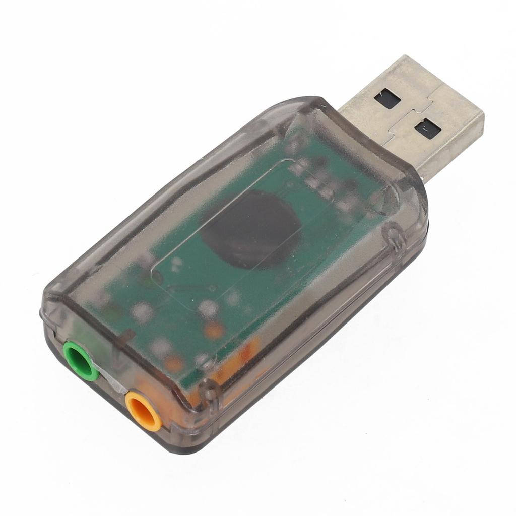 External USB Sound Card 5 Channel Audio Interface for Desktop and Laptop with USB 2 0 Full Speed and Digital Volume Knob