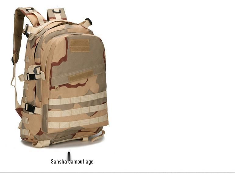 Vattentät 40L Kamouflage Taktisk Ryggsäck: Slitstark, Dubbla axelremmar, Idealisk för vandring, resor eller bergsklättring.