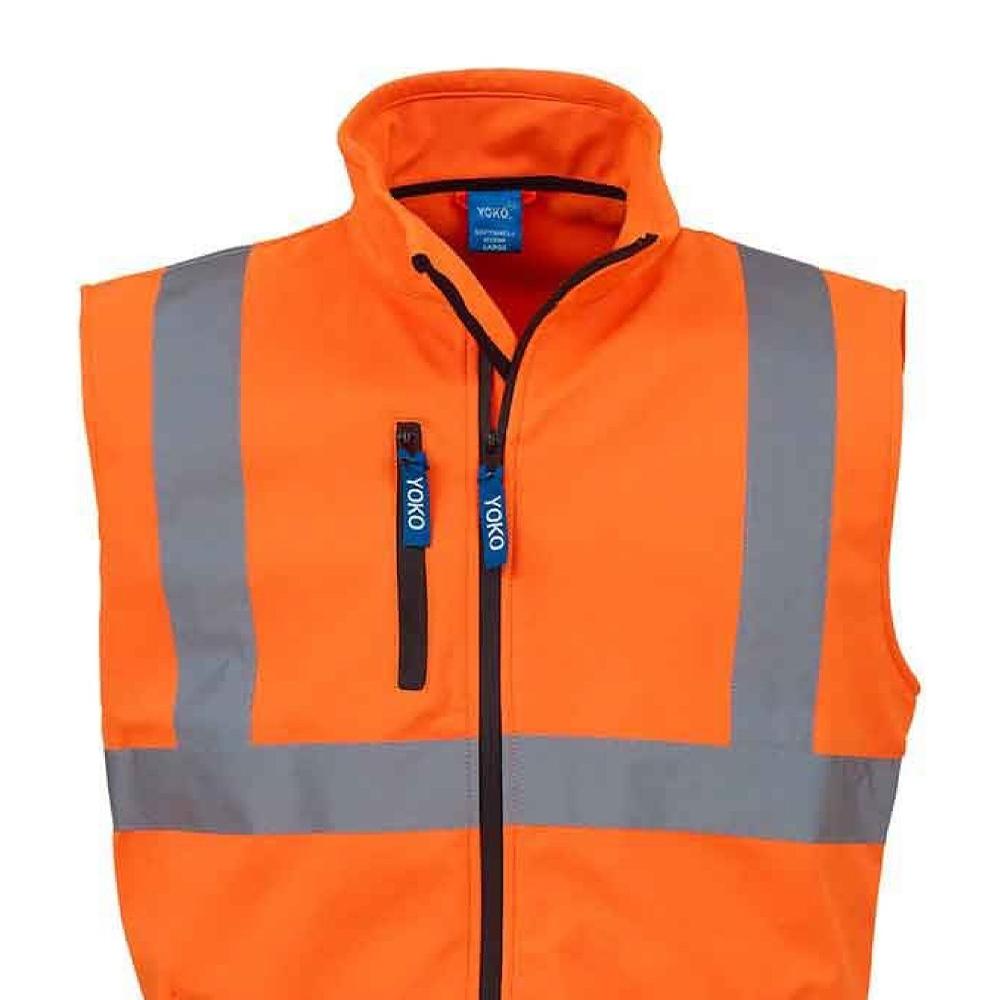 Yoko Unisex Adult Hi-Vis Softshell Gilet