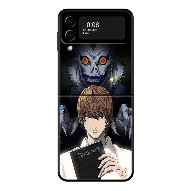 

Чехол для телефона Samsung Galaxy Z Flip 4 Z Flip3 5g, чехол для Galaxy Z Flip PC Hard Shell Capa Funda Anime Death Note L Light Samsung Z Flip3 5G