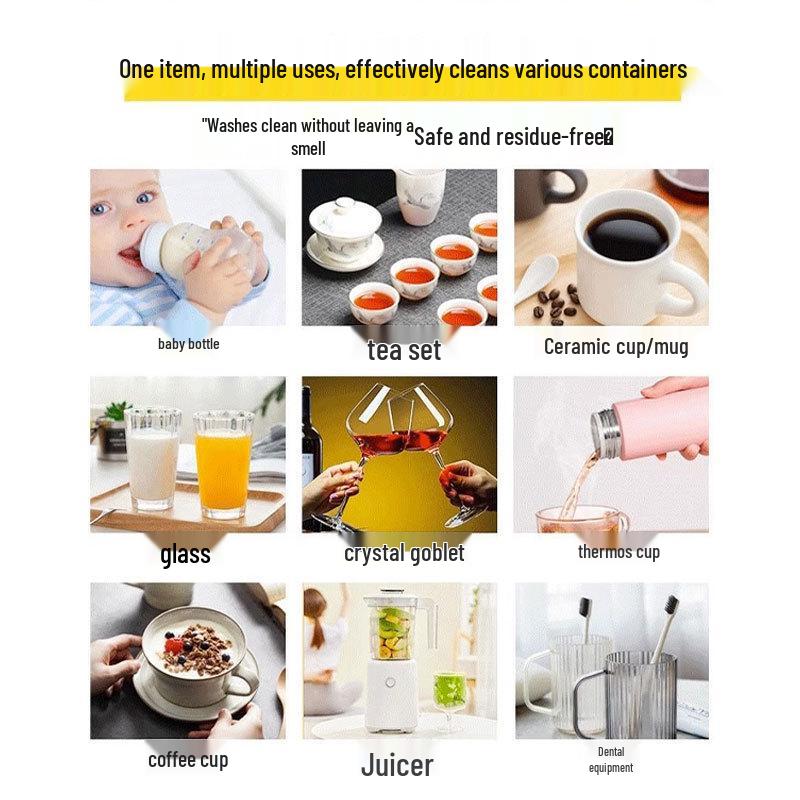 Active Oxygen Tablet Cleaner: Effervescent Stain Remover for Water Cups & Kettles