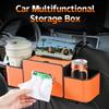 Car Backseat Organizer Multifunction Leather Interior Storage Bag Hanging Seat Back Tissue Water Cup Holder Auto Accessories