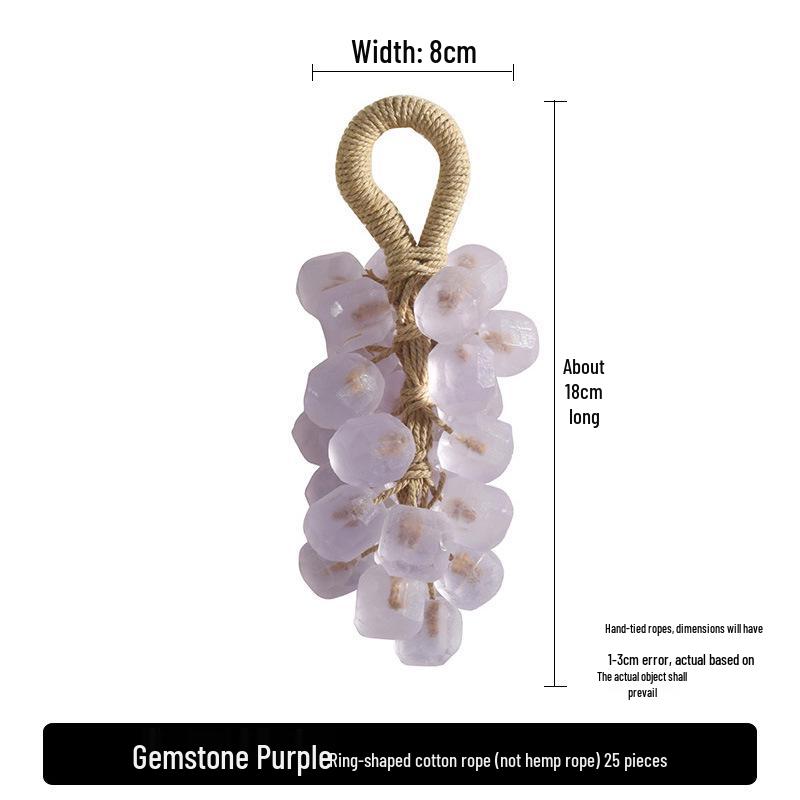 Handmade Grape-Scented Crystal Gem Soap for Christmas Gifts