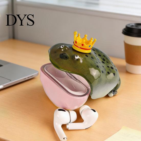 Kreatives Tier-Thema Ohrhörer-Etui Neuheit Frosch Schutzhülle für hässliche Ohrhörer Tragbar Tier-Design Kopfhörer Lustige Kabellose Schutzhülle für Airpods
