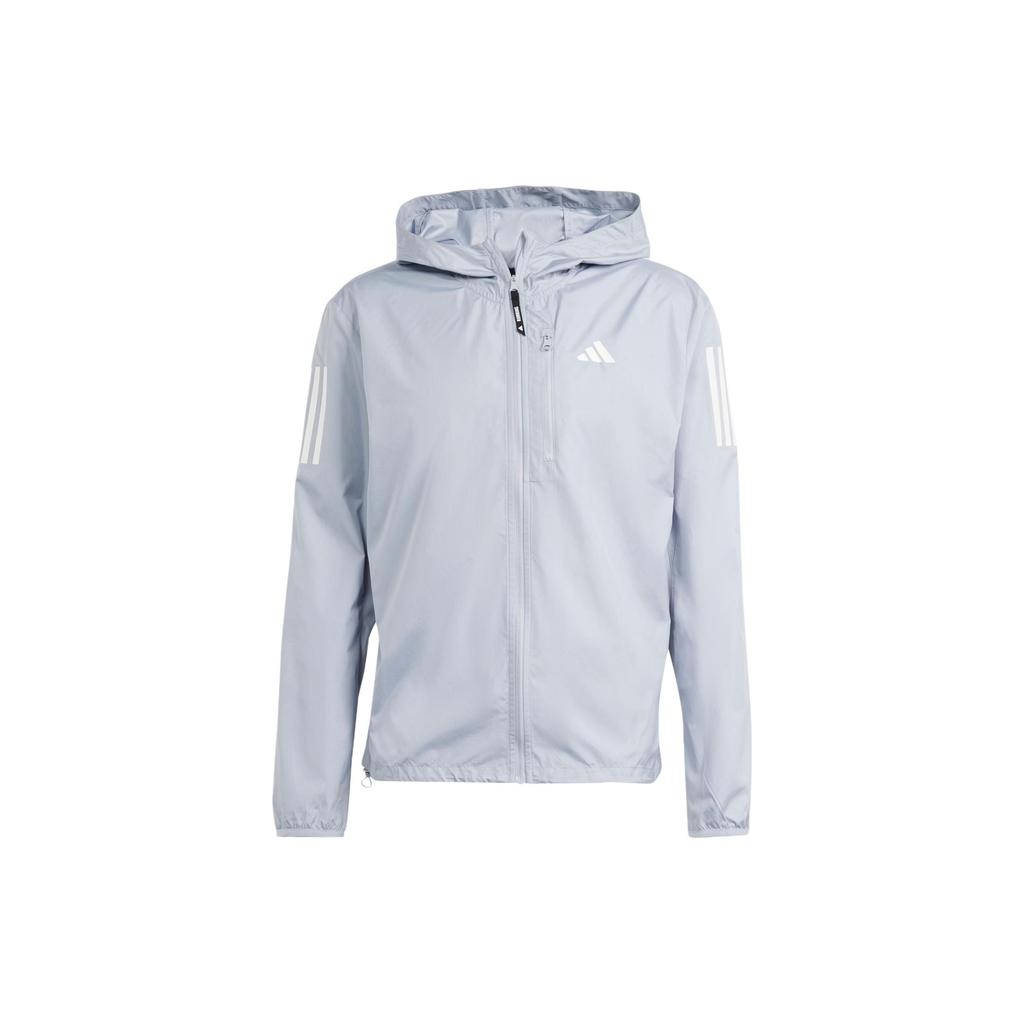 New Adidas Own The Run Jacket Jackets Coats Men's Light Silver IN1484