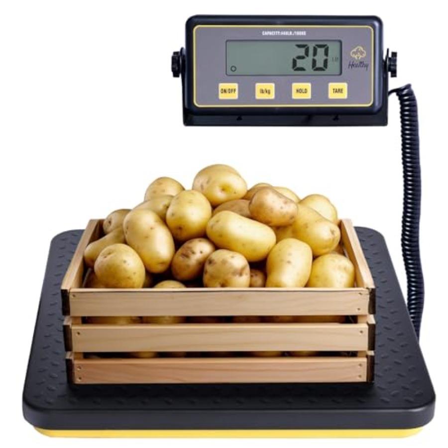 

150lbs Commercial Scale Digital Receiving Scale with Anti-Slip Aluminum Platform High Accuracy Food Scale with Hold/Tare/Auto-O United States