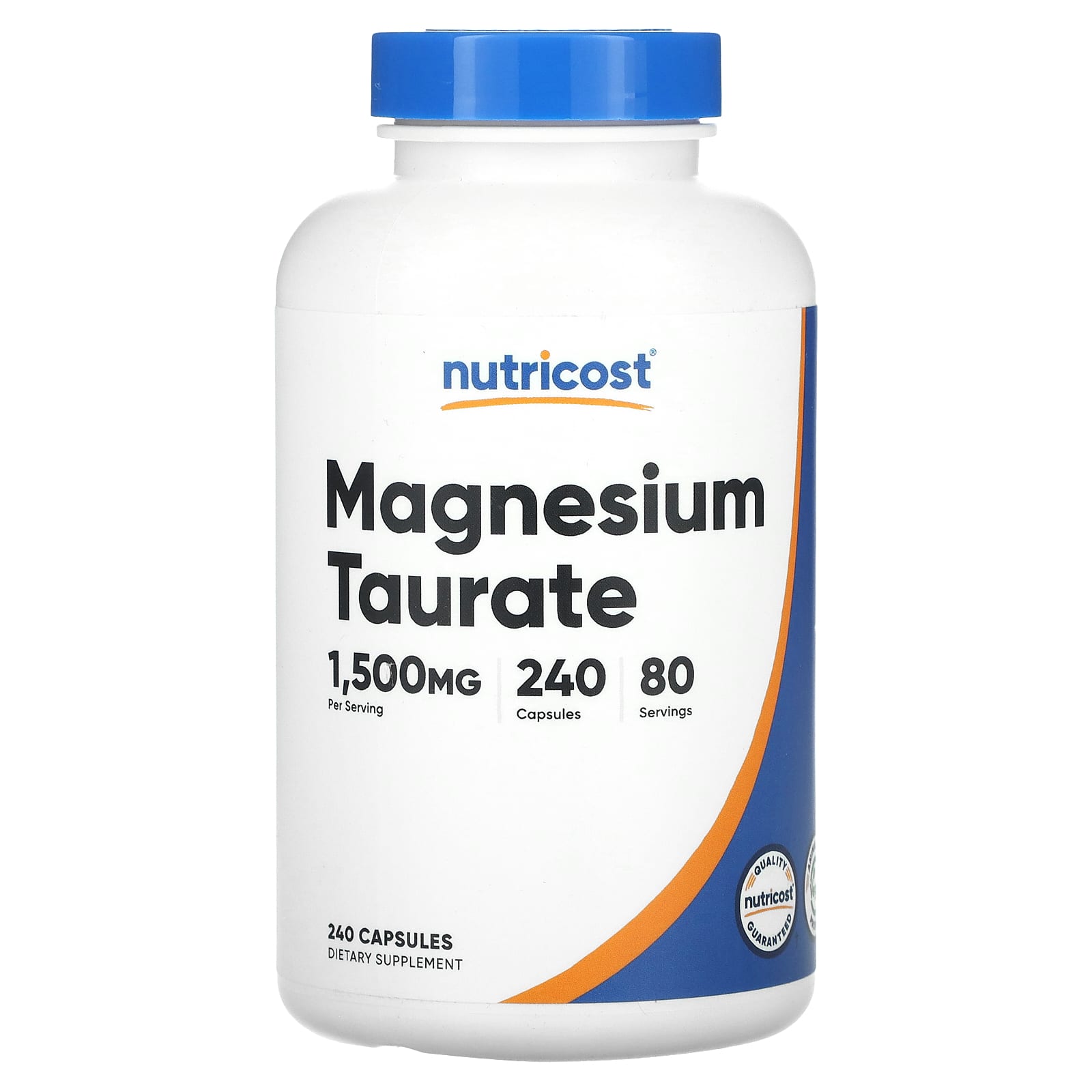 

Magnesium Taurate, 240 Capsules (500Mg per Capsule)