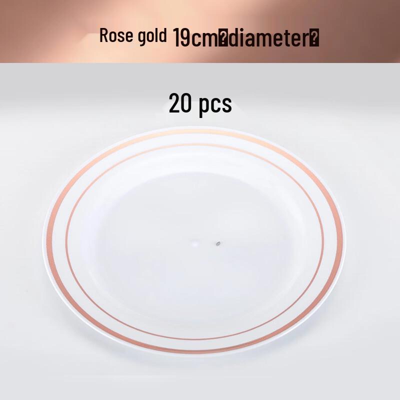 ZISIZ Disposable Dinner & Dessert Plates