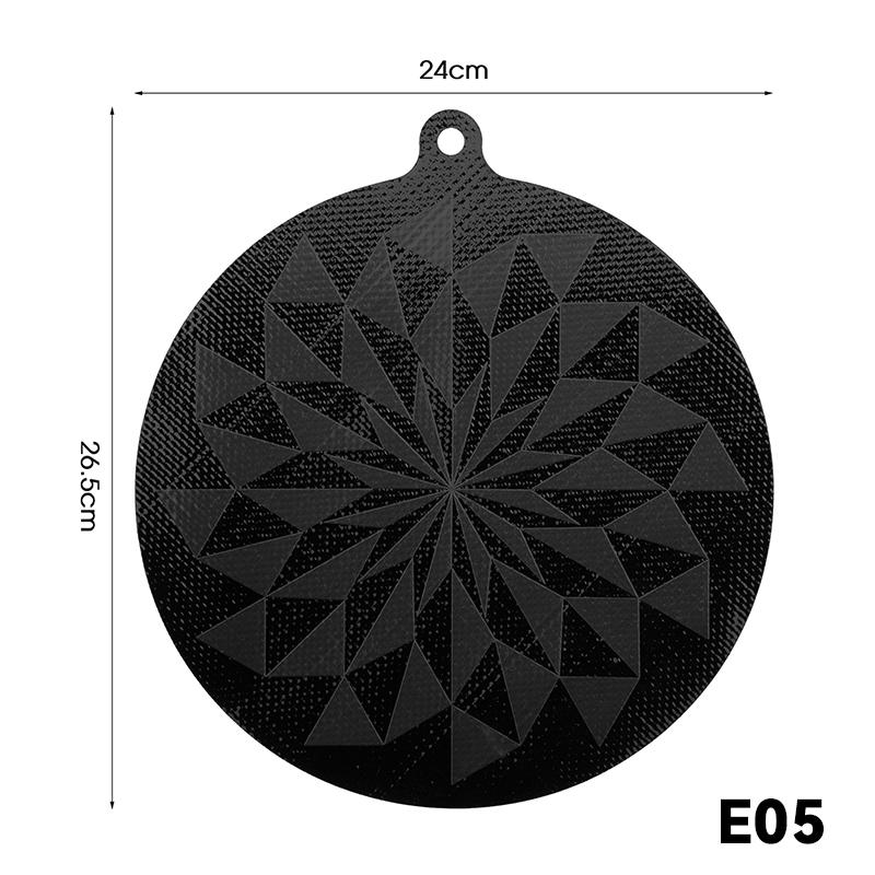 2Pcs Induction Silicone Mat Cooktop Mats Thermochromic Silicone Nonslip Induction Protector Mat for Home Kitchen Cooking