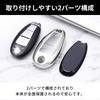 VERISSY Smart Key Case, Suzuki Suzuki, Smart Key Cover, Stylish, SX-4, Ignis, Escudo, Swift, Baleno,, Silver