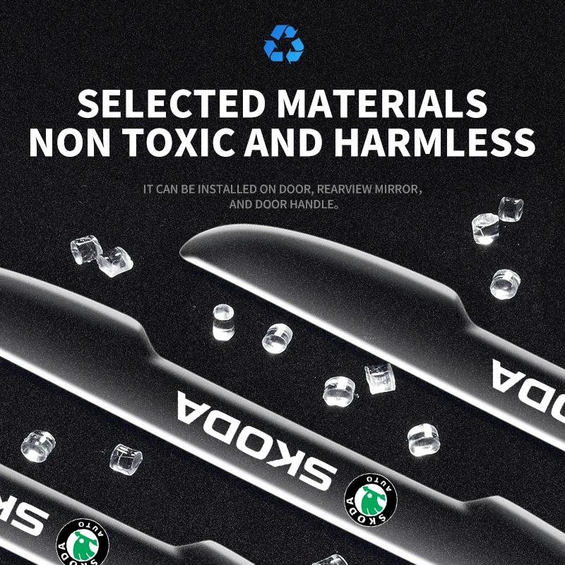 2025 Horké 4ks Nálepka na ochranu nárazníku proti kolizi bočních dveří auta Pro Skoda Octavia Fabia Kamiq Kapoq Kodiaq Rapid SCALA Supe