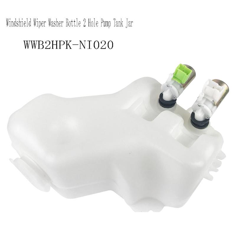 N61R-Windshield Wiper Washer Bottle 2 Hole Pump Tank Jar Kit For Nissan Patrol GQ Maverick 1988-1997