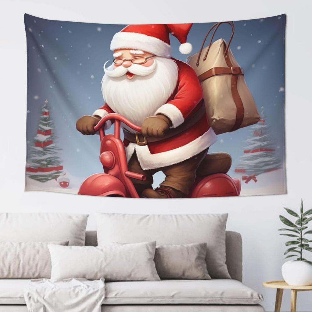 Christmas Tree Winter Santa Claus Wall Hanging Tapestry Christmas Wall Hanging Tree Wall Hanging Gorgeous Christmas Tree Fireplace Gifts