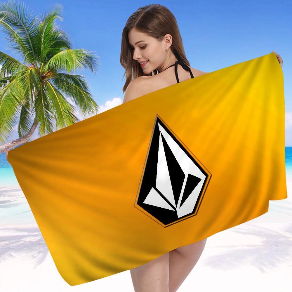 V-VOLCOM LOGO Grandi Asciugamani da Spiaggia in Microfibra Asciugatura Rapida Asciugamano Sabbia Asciugamani da Spiaggia Asciugamano da Piscina per Viaggio Nuoto Piscina Yoga
