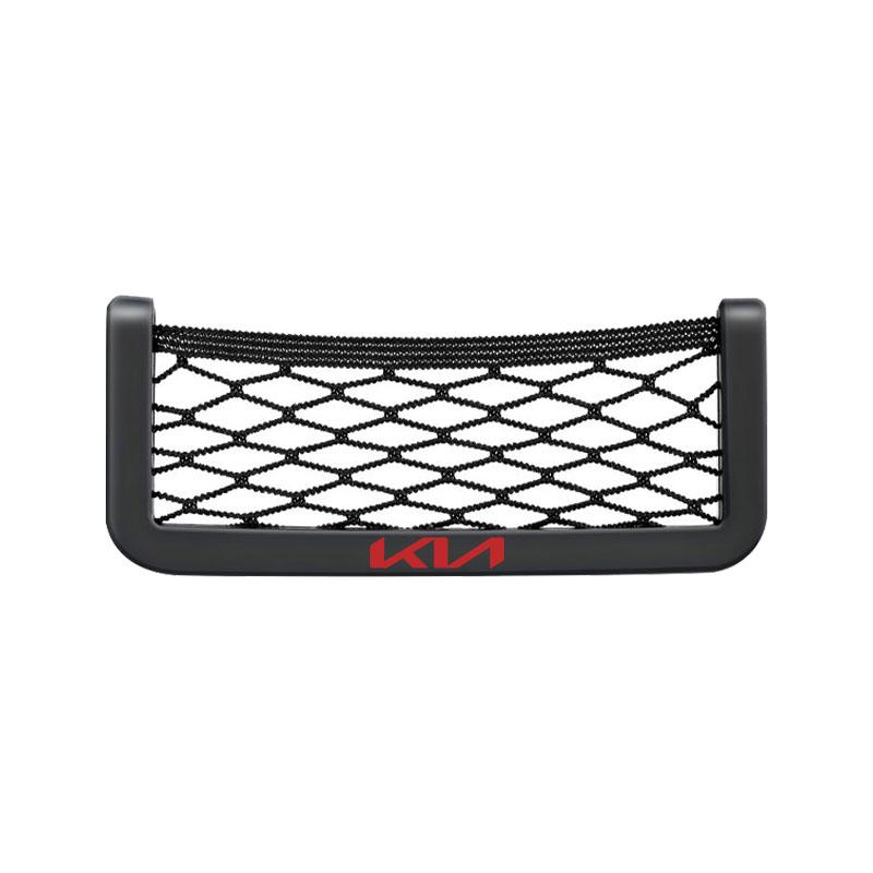 Car Organizer Storage Bag Auto Paste Net Pocket Phone Holder Car Goods For Kia Rio 3 K2 Ceed Cerato K3 Sportage 4 Picanto K5 Optima Sorento Forte