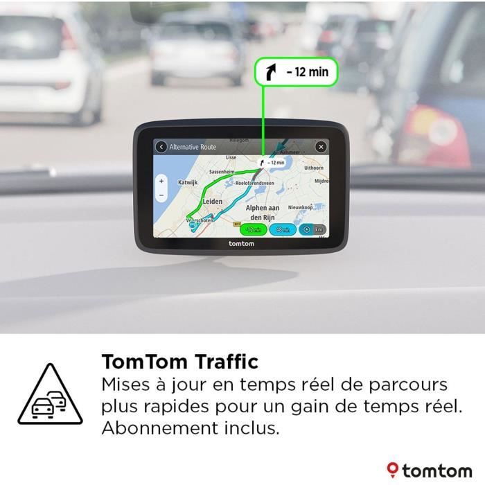 TomTom - GO Classic 5 2ème Génération - GPS Voiture - 5 Pouces - TomTom Traffic - Guidage Sur Changement De Voie - Carte Europe 27