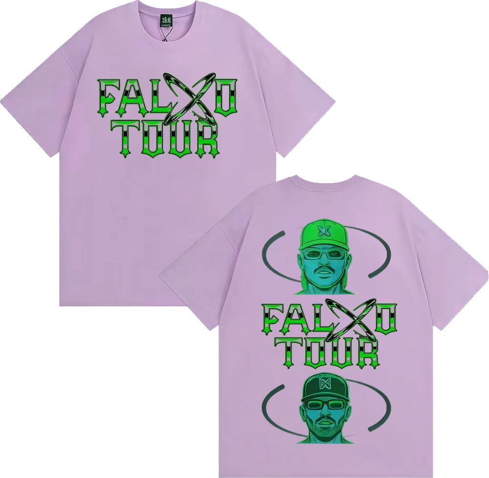 Rapper Feid Ferxxo Falxo Tour 2026 Graphic T-shirts Men Women Fashion Hip Hop Streetwear T Shirt Cotton Casual Oversized T-shirt