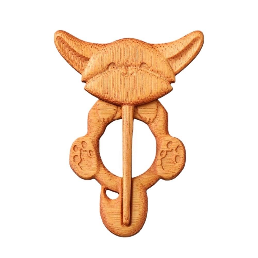 Puppy Animal Sweater Brooch Bear Cat Panda Pin Exquisite Wooden Brooch  Gift