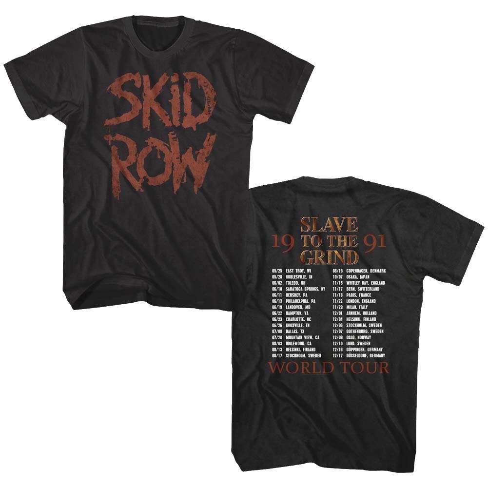 

Skid Row Slave to the Grind Tour 1991 Чоловіча футболка Метал Рок-гурт Музичний Мерч M