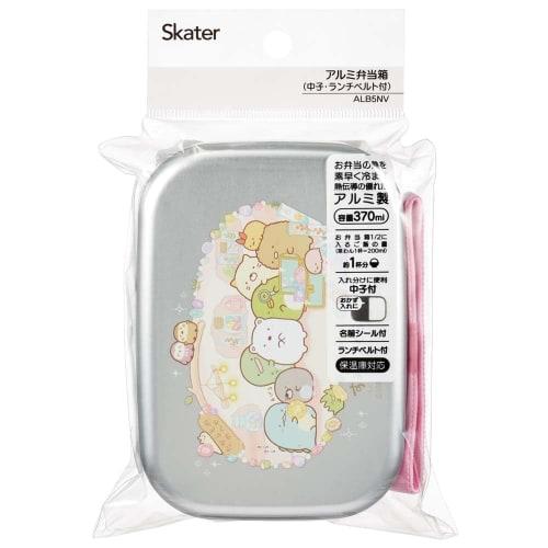 Skater Bento Box 370ml Made of Aluminum, Warm Ware Compatible, Lunch Belt Included, Children's Sumikkogurashi, Mole House, Made In Japan ALB5NV-A