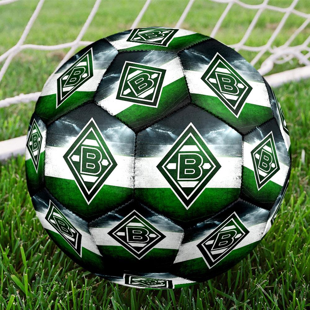 Borussia Monchengladbach Print Size 5 Soccer Ball, Standard Match Football for Sports Game and Team Practice, Ideal Gift for Soccer Fans