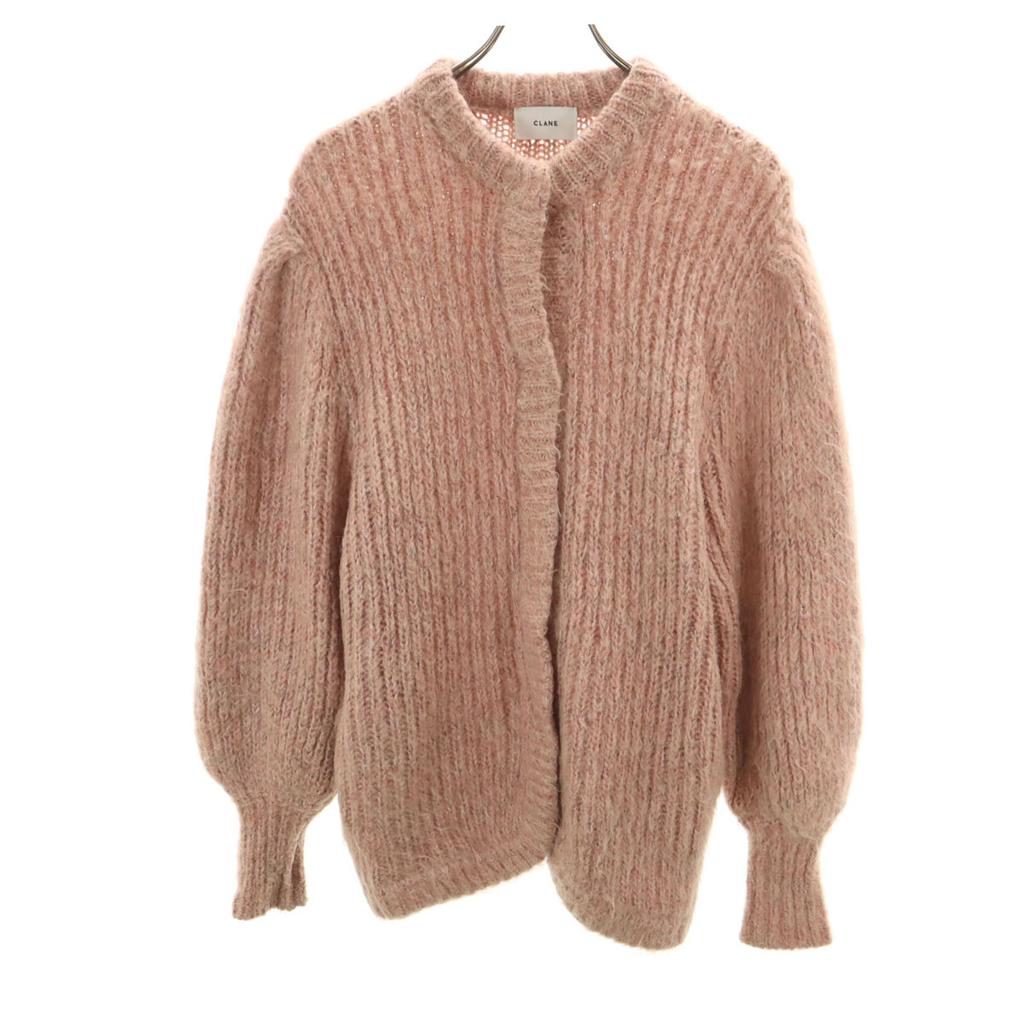 CLANE Mohair Blend Long sleeve knit cardigan 1 pink Women Used