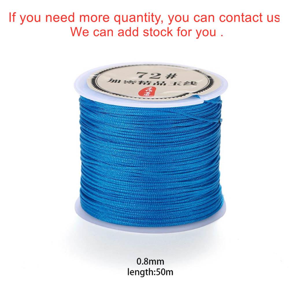 10/50M 0.8mm Nylon Thread Cord Macrame Rope Bracelet Braided String For DIY Tassels Beading String Jewelry Making Accessories