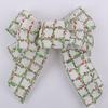 Exquisite Christmas Bows Pendant Linen Wreaths Bowknot Ornaments  Merry Christmas Decorations