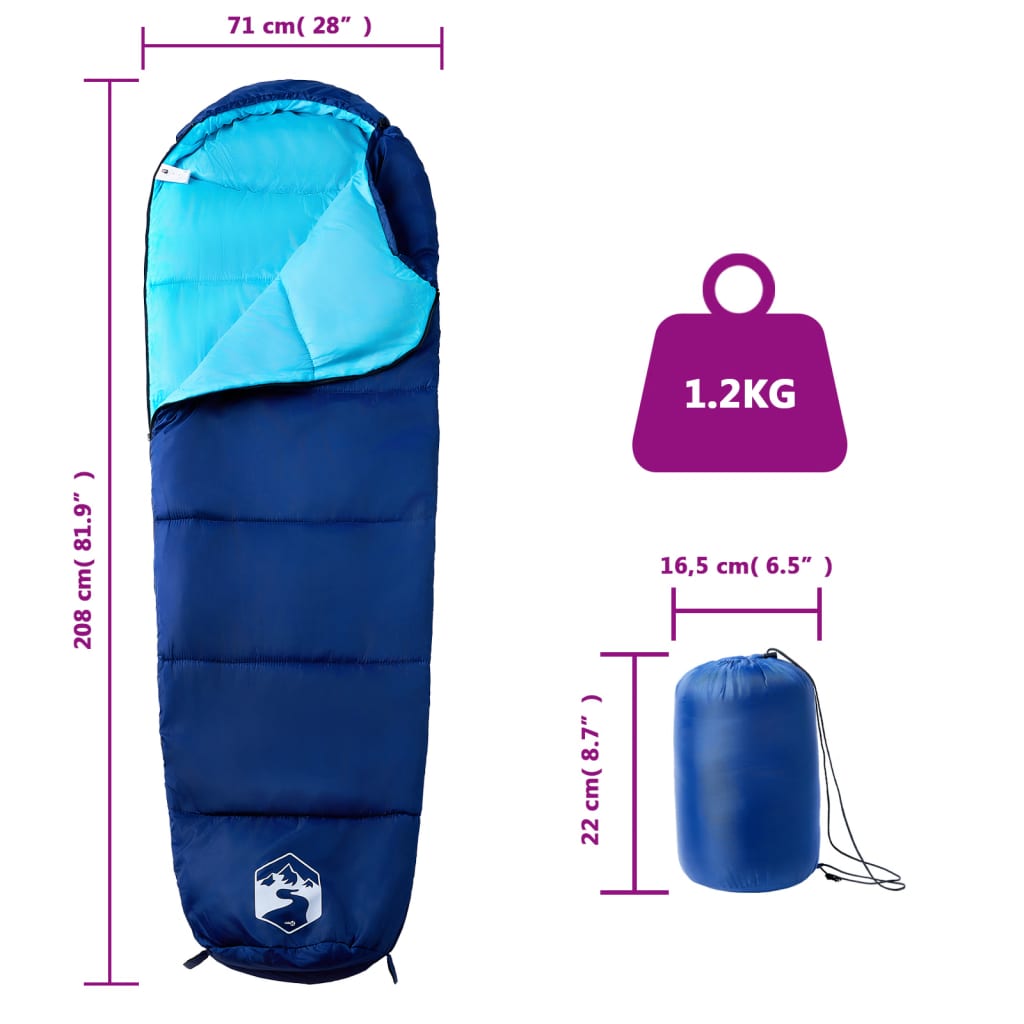 Adult Mummy Sleeping Bag for Camping 3 Season